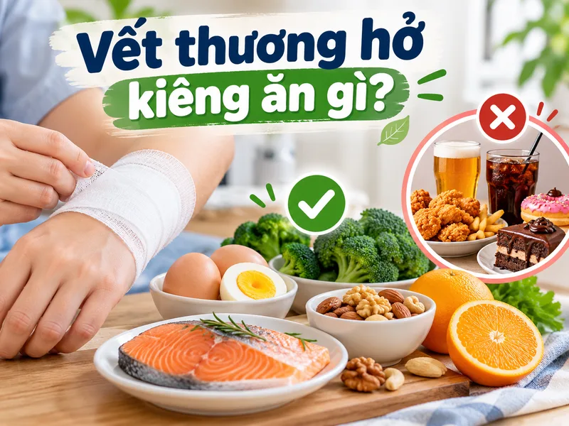 Dinh dưỡng đầy đủ hỗ trợ cơ thể tái tạo mô và phục hồi vết thương